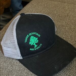 Tahoe mountain brewing OTTO Gray Mesh Trucker Hat
